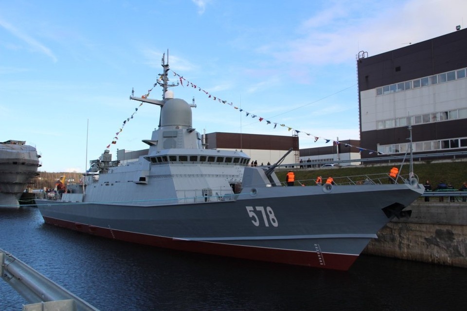    В состав Балтфлота принят носитель крылатых ракет, корабль «Буря». Фото: MOD Russia/GLOBAL LOOK PRESS