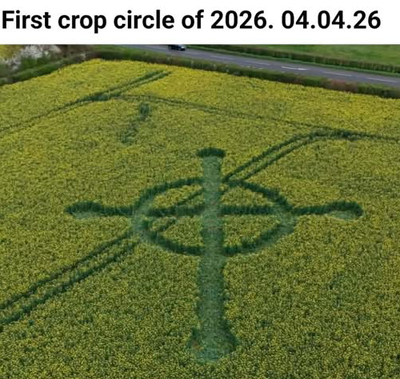 04.04.2026 г. Круги на полях Англии. Сомерсет. https://www.cropcircleconnector.com/2026/rumours2026.html