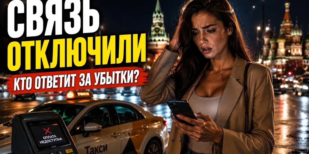 Связь пропала, банки не работают, такси не вызвать. Кто ответит за убытки