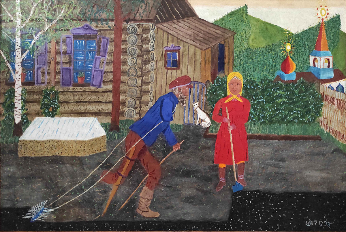 Сюжетная композиция (без названия). 1995. Холст, масло