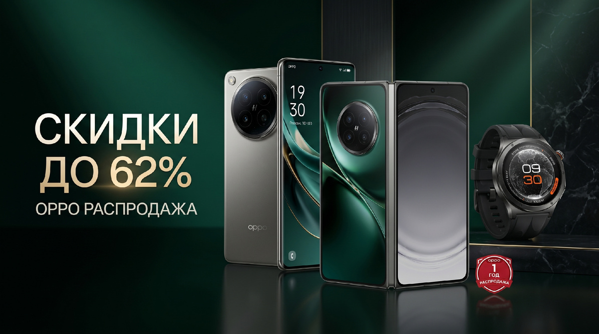 подборка гаджетов OPPO с большими скидками