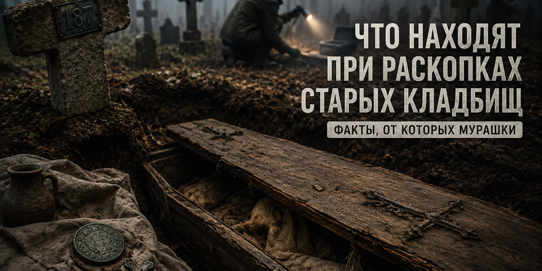 Что находят при раскопках старых кладбищ — и почему некоторые находки до сих пор пугают археологов