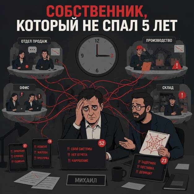 Терапия для бизнеса: Как я вылечил собственника от бессонницы (и научил бизнес работать без него)
