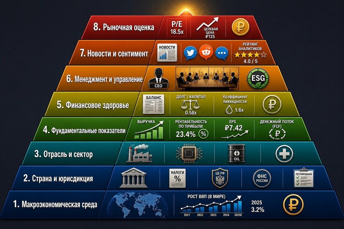Стоимость ценных бумаг формируют несколько «слоев». Источник: нейросеть📷
