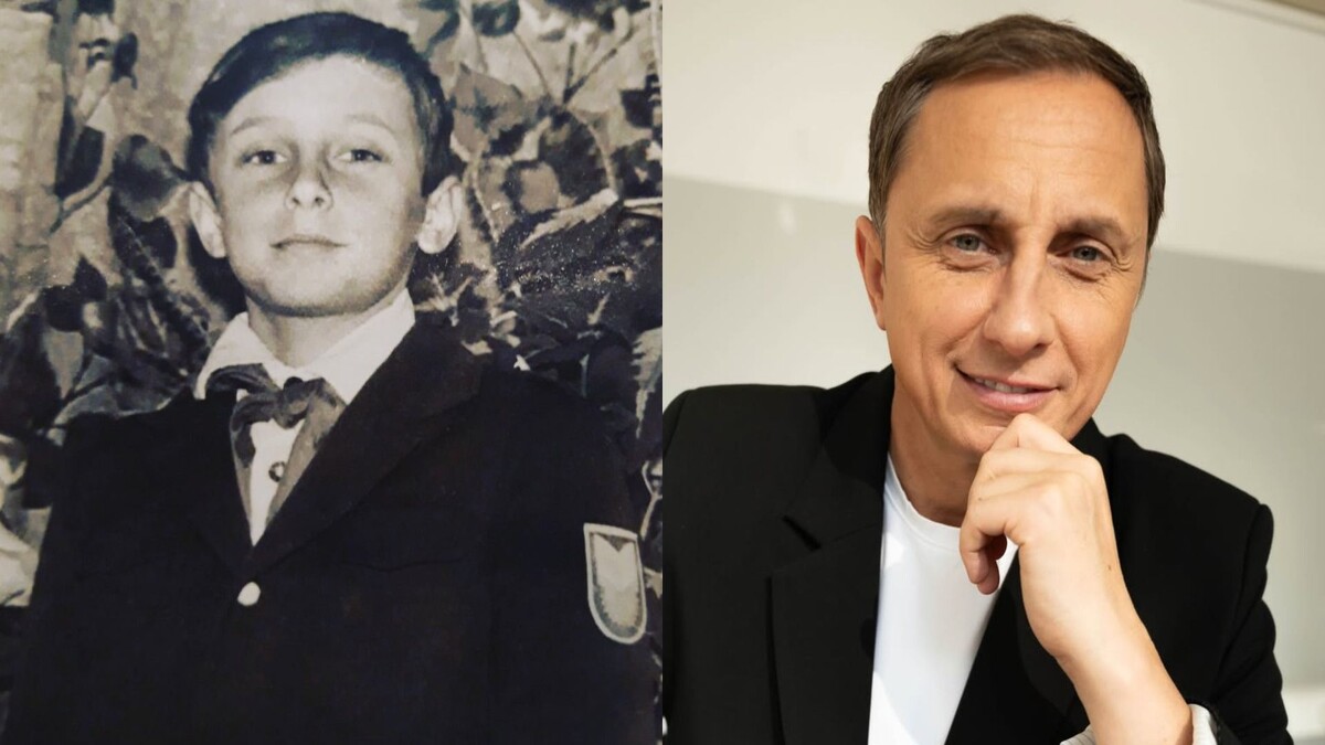    Вадим Галыгин в детстве и в возрасте 50 лет