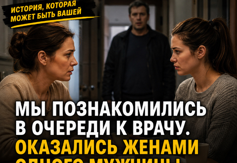 # Мы познакомились в очереди к врачу. Оказались жёнами одного мужчины
