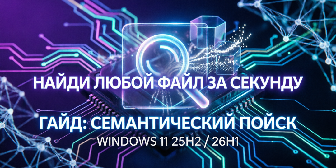 🚀 Семантический поиск в Windows 11: как найти всё, что нужно, просто спросив