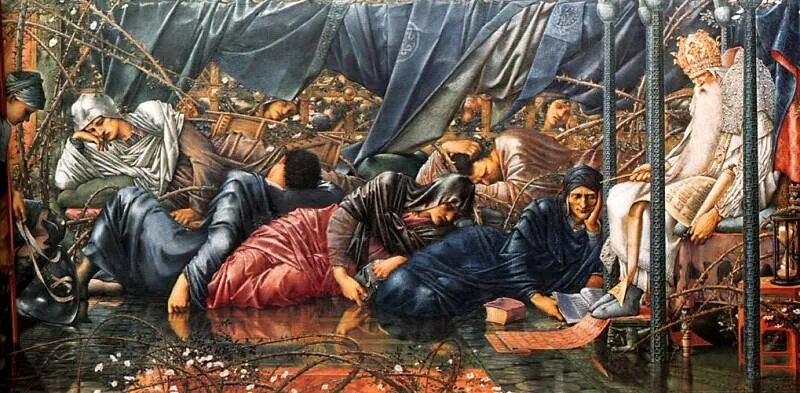 Эдвард Берн-Джонс, цикл "Шиповник", gallerix.ru
