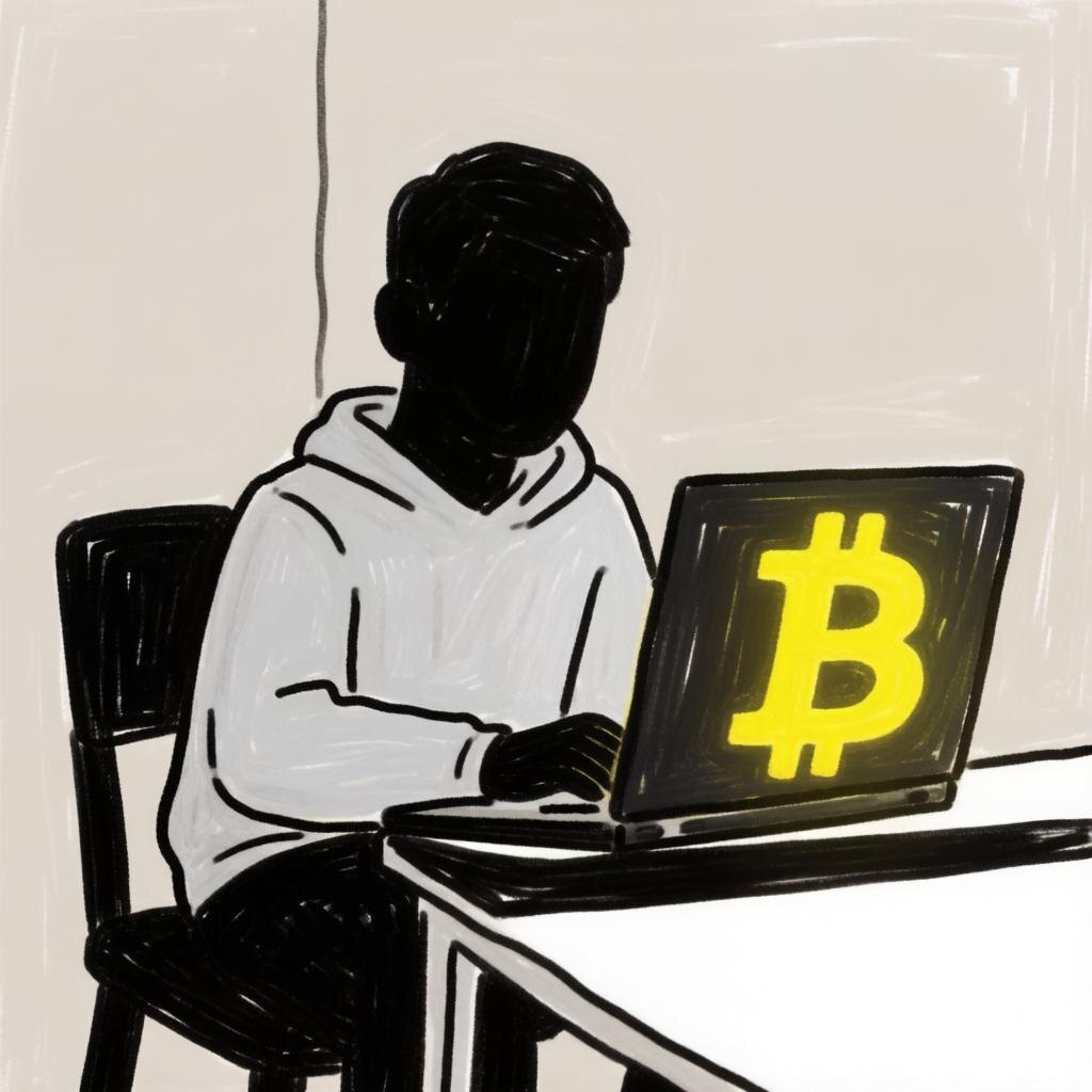 Почему мы до сих пор не знаем создателей биткоина. Блог "В мире ИТ". Нейроарт. В мире ИТ. @Изображение создано Kandinsky 5.0 Image