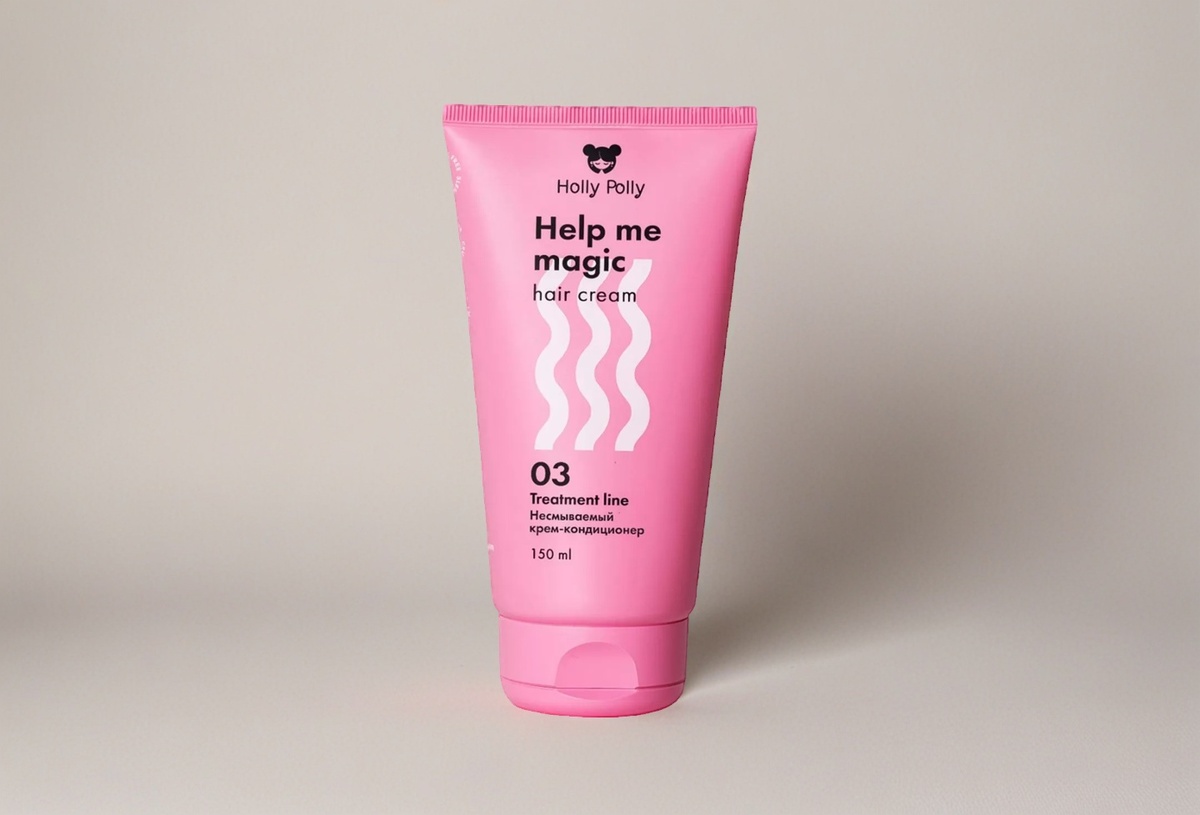 HOLLY POLLY Help me magic cream. Крем-кондиционер для волос несмываемый 15в1 