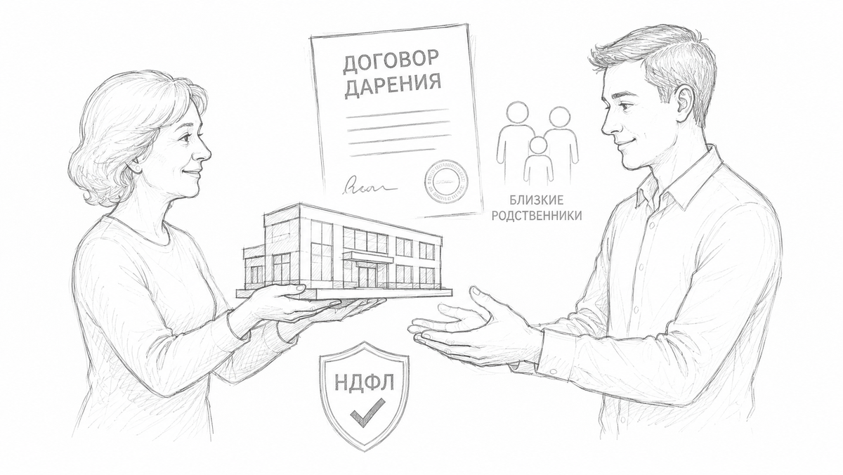 ВС РФ запретил доначислять НДФЛ при дарении коммерческой недвижимости между близкими родственниками, даже если объекты потом сдаются в аренду