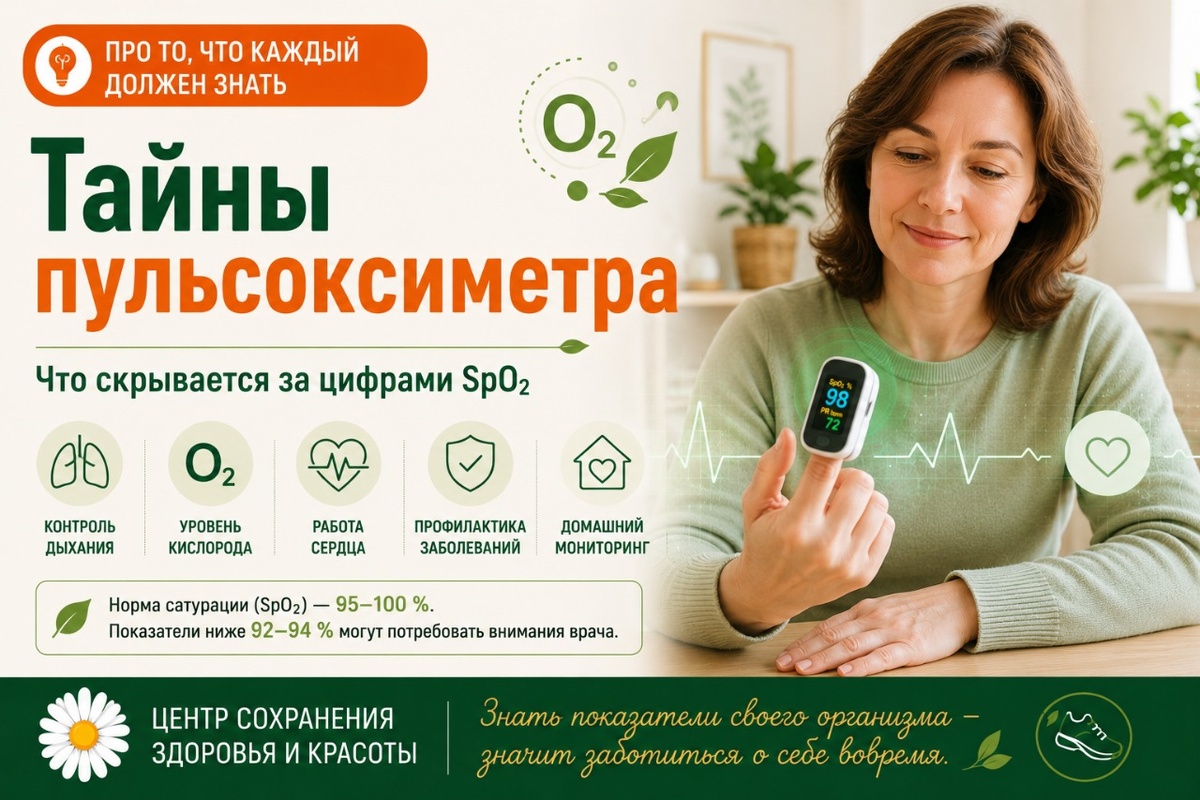 Тайны пульсоксиметра: что скрывается за цифрами SpO2