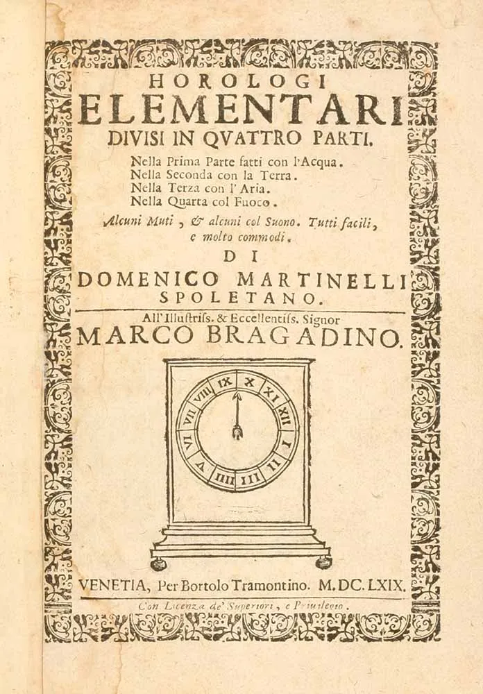Доменико Мартинелли, "Часовые элементы", 1669 г. (blog.deutsches-uhrenmuseum.de)