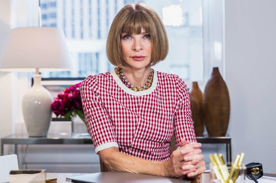 Анна Винтур на рабочем месте в редакции Vogue