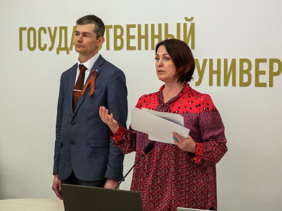    Лекция о подвиге тыла в Государственном университете просвещения | © Фото предоставлено Государственным университетом просвещения