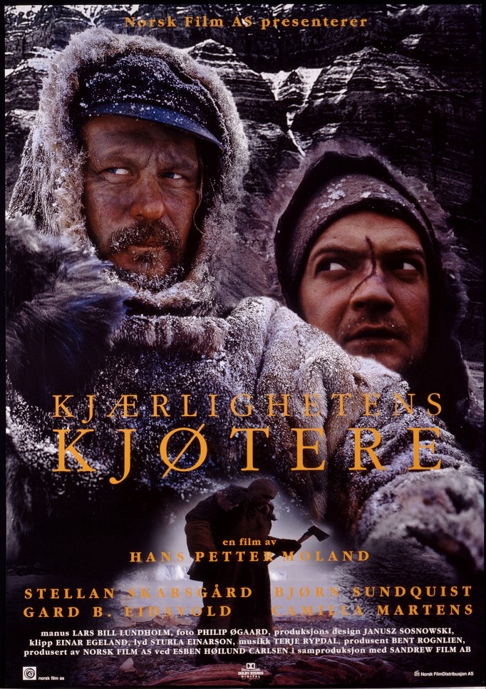 Постер к фильму "Ноль градусов Кельвина / Kjærlighetens kjøtere" (источник: https://ru.kinorium.com/103233/gallery/poster/?photo=56989348) 