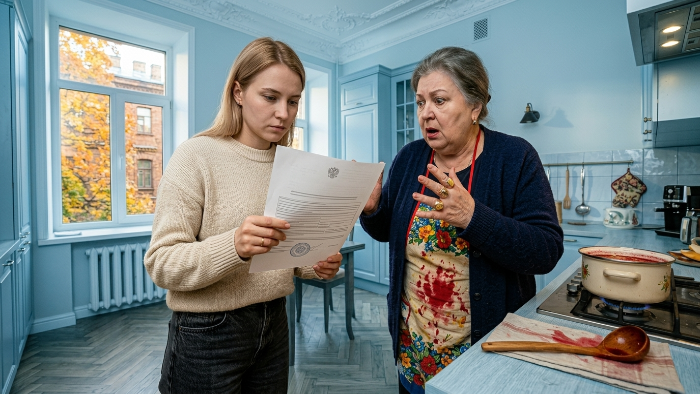 — Анечка, ну ты пойми, родной кровиночке некуда податься, — заискивающе тянула свекровь, нервно теребя край вязаной кофты, а её пальцы с мас