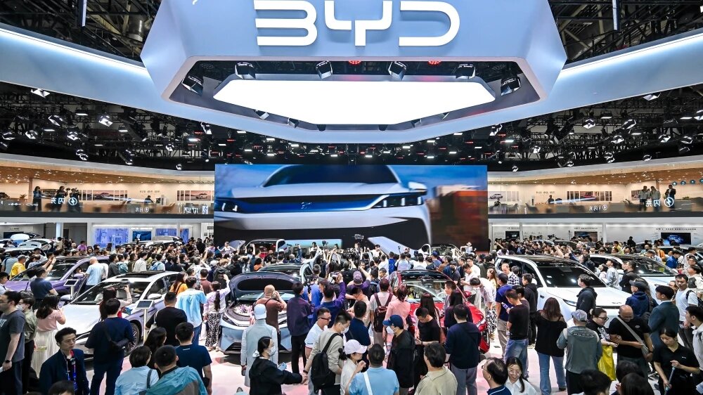 Стенд BYD в Пекине