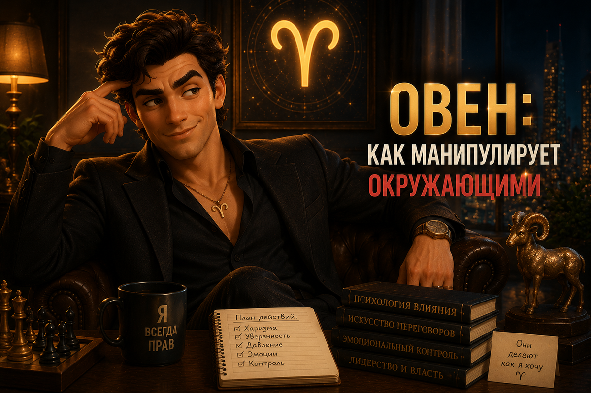 Овен монипулирует окружающими