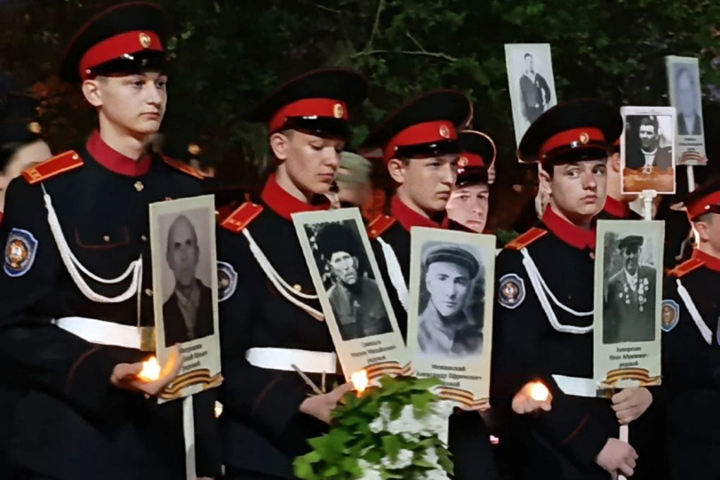Героическая поверка прошла в Будённовском казачьем кадетском корпусе