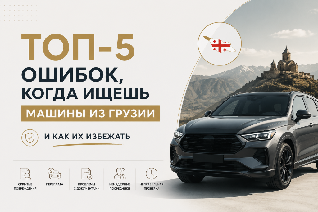    Какие топ-5 ошибок при поиске машин из Грузии избежать