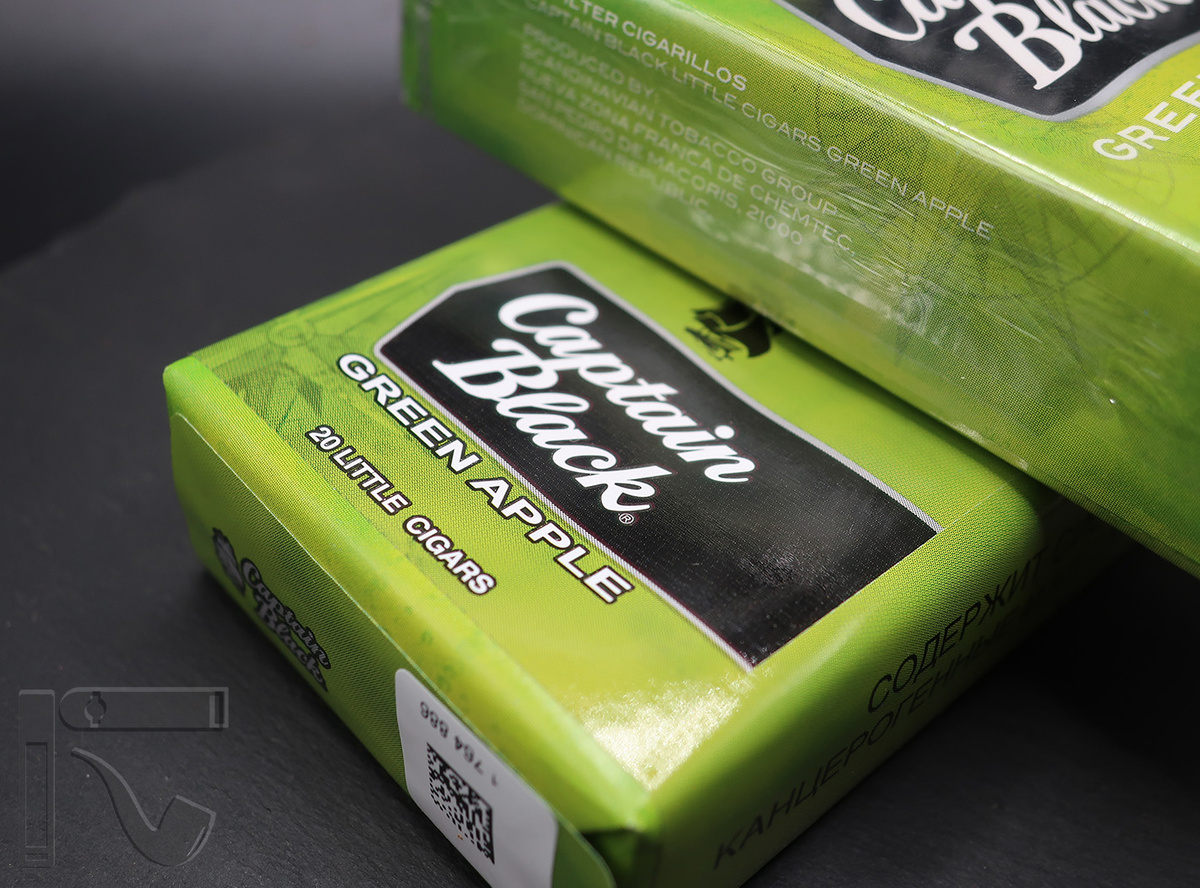Сигариллы Captain Black Green Apple. Фото: © канал "Уголок Курильщика"