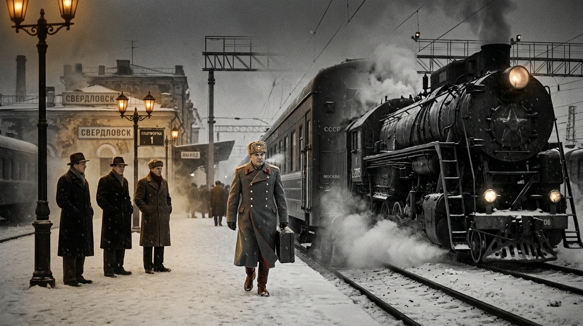 Прибытие в опалу: Свердловский вокзал встречает маршала Победы, 1948