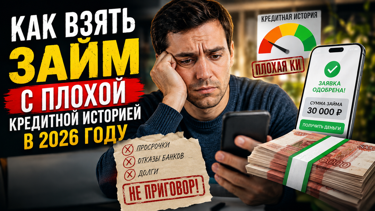 Как взять займ с плохой кредитной историей и просрочками и не попасть в долговую яму?