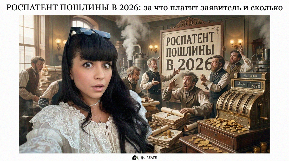    Пошлины Роспатента в 2026 году Лирейт