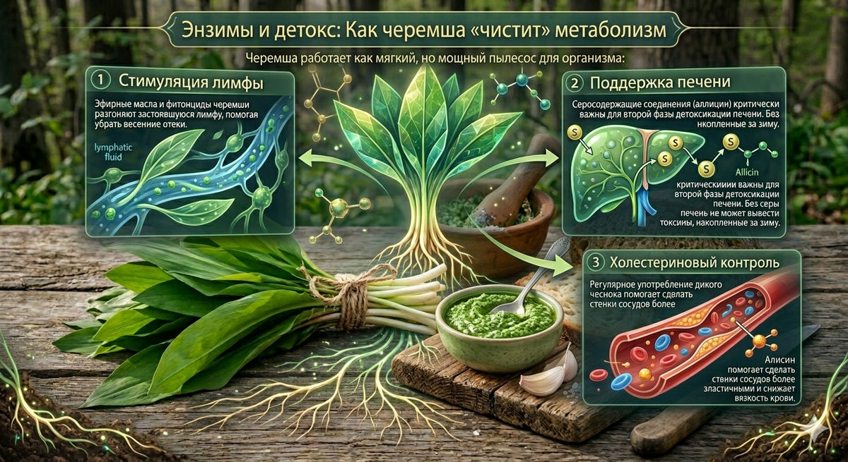 Черемша чистит организм 