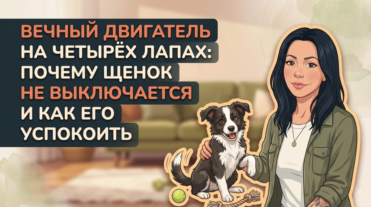    Как успокоить гиперактивного щенка без наказаний и криков. Анна Марковская