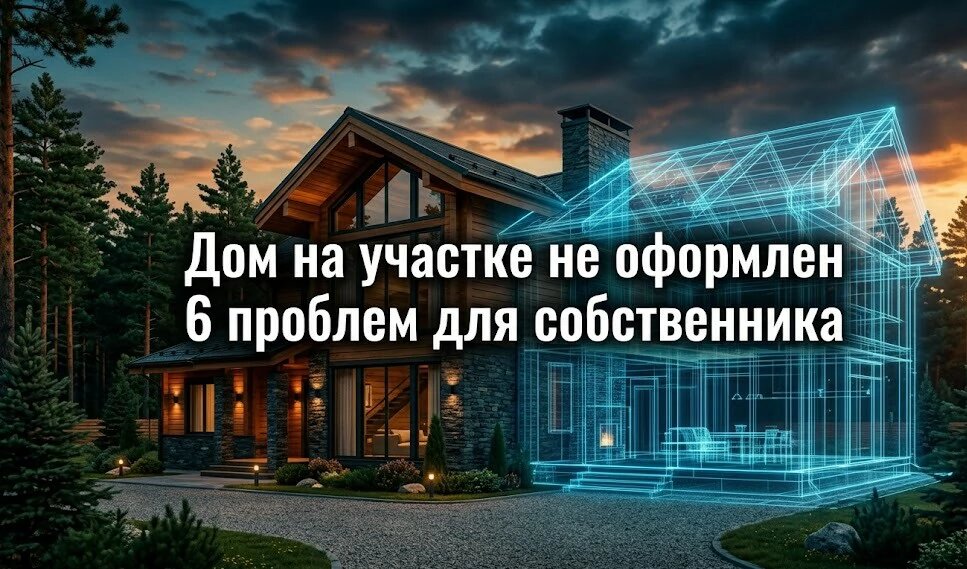 Дом на участке не оформлен: 6 проблем для собственника
