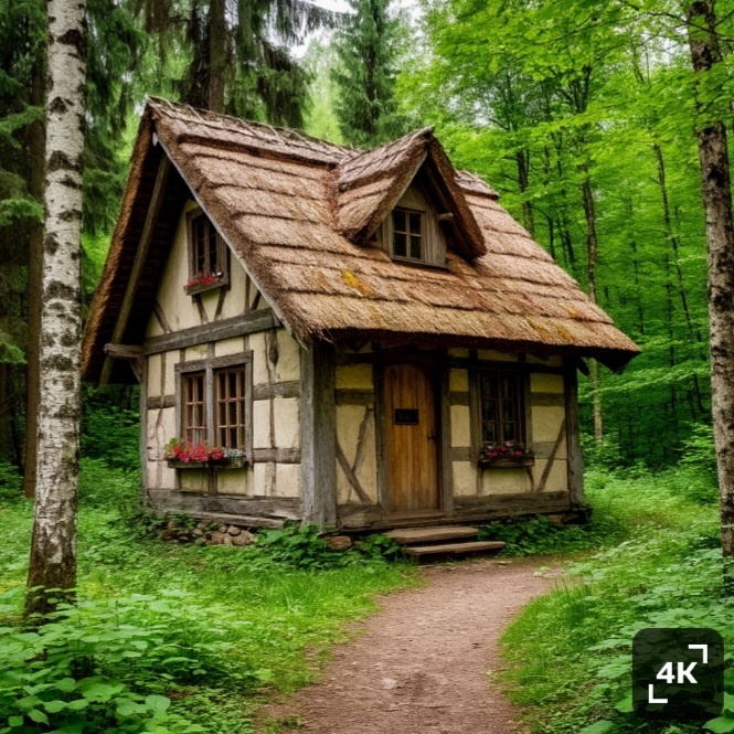 Домик Степы и Никиты. Создано с помощью ИИ.
