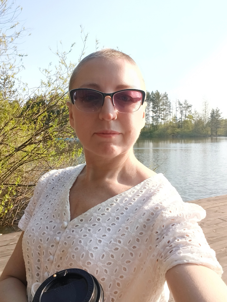 А это я сегодня. Сегодня тепло! 