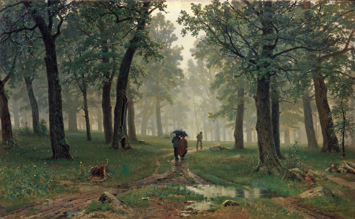 Дождь в дубовом лесу. 1891. 
