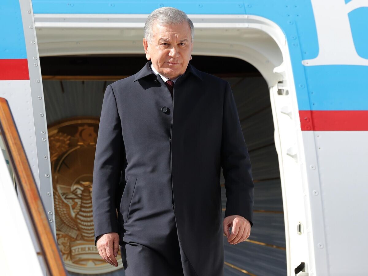    Президент Республики Узбекистан Шавкат Мирзиёев прибыл в Москву для участия в праздновании 80-летия Победы | © Фотохост-агентство РИА Новости