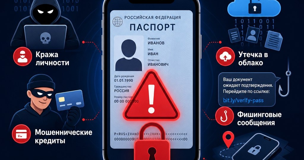 Почему нельзя хранить фото паспорта в телефоне: новые онлайн-схемы мошенничества в 2026