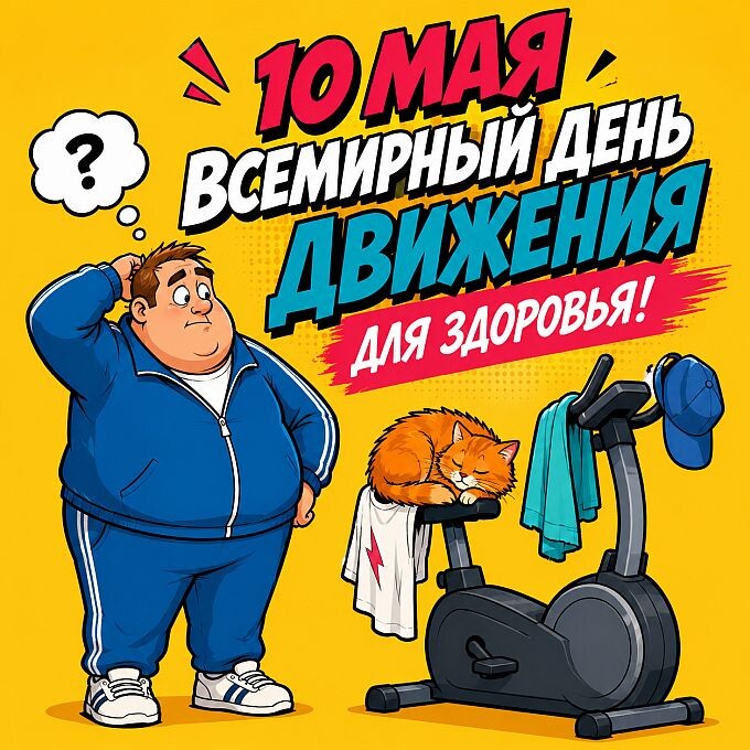10 мая - Всемирный день движения для здоровья! podarokplus.ru