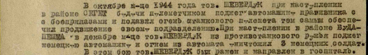 Выписка из наградного листа