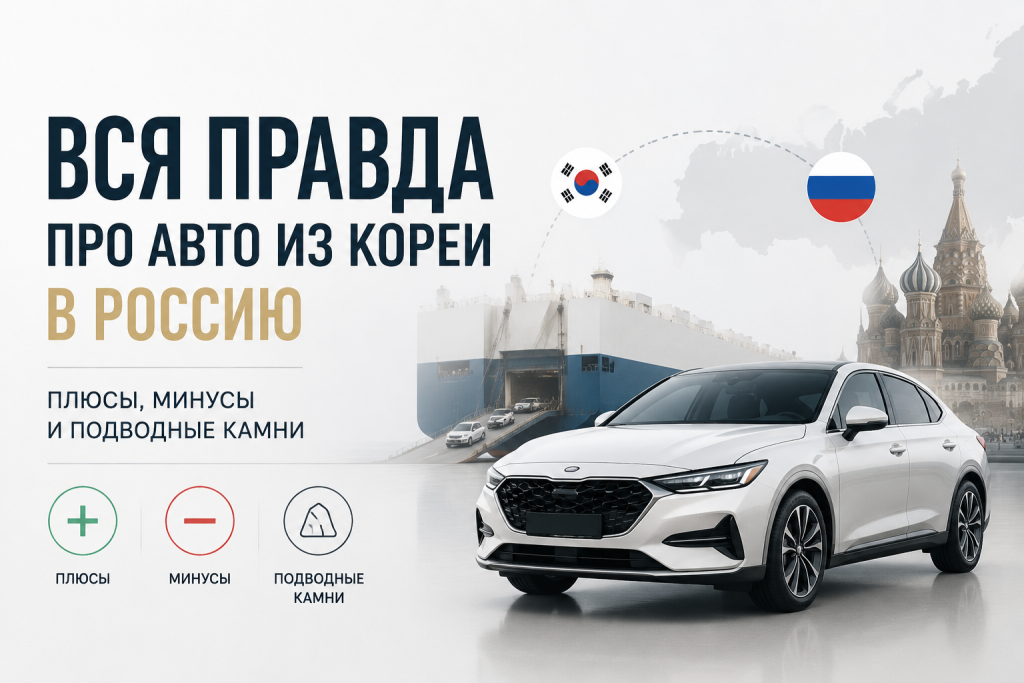    Что нужно знать о плюсах, минусах и подводных камнях авто из Кореи в Россию