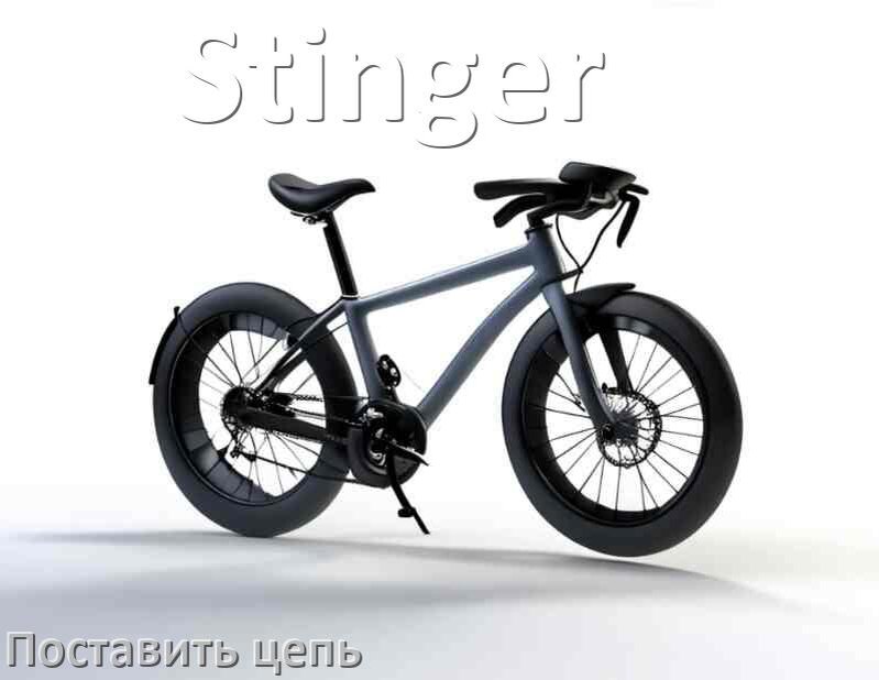 
Как поставить цепь на велосипед Stinger правильно без выжимки и замка