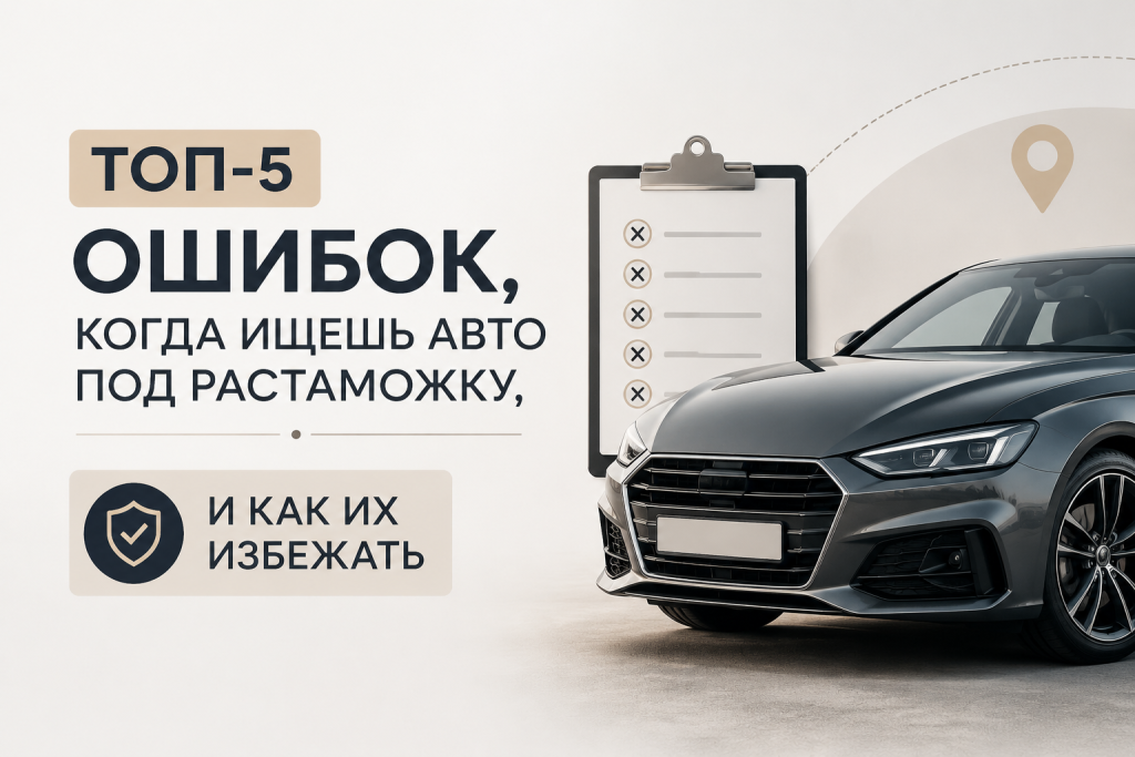    Какие ошибки делают при поиске авто под растаможку