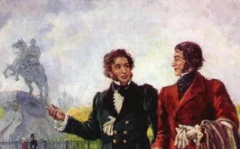 А.С. Пушкин и А. Мицкевич. Художник А. Герасимов