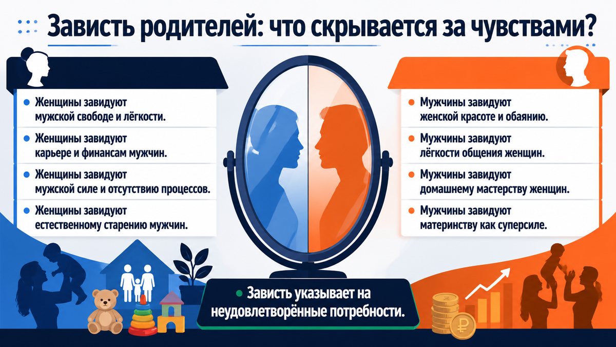 Зависть родителей: что скрывается за чувствами?  📷
