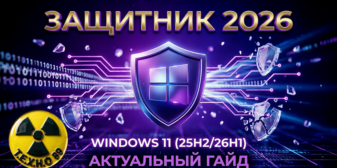 🛡️ Защитник Windows: простой гайд для 25H2/26H1