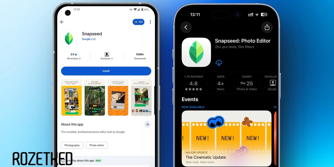 Google выпустила полностью новый Snapseed 4.0 для iOS и Android