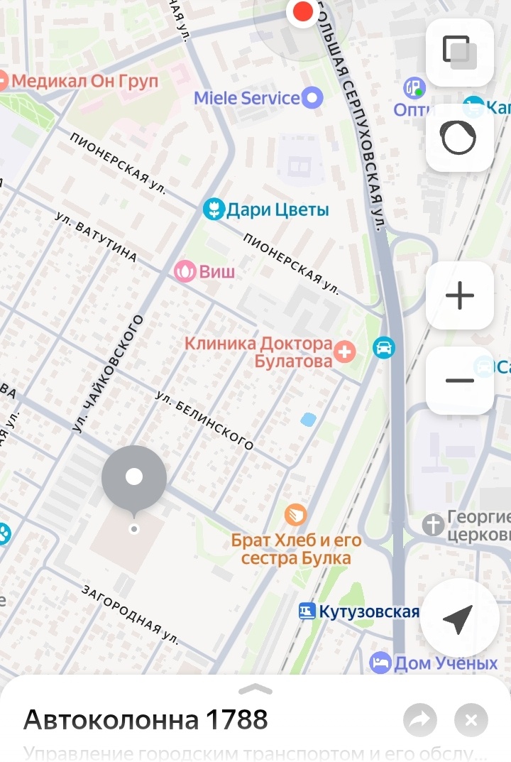 На карте. Отсюда: ,,Яндекс.Карты" . 