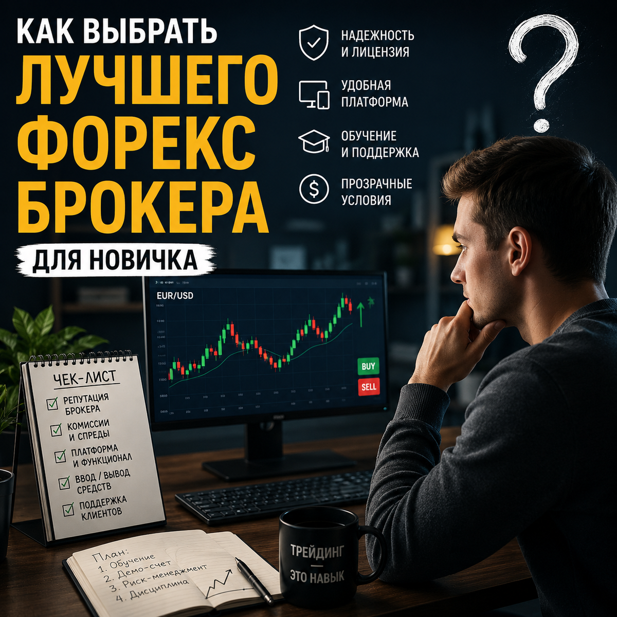 Как выбрать лучшего Форекс брокера для новичков: простое объяснение, ошибки начинающих трейдеров, риск-менеджмент и важные критерии выбора платформы