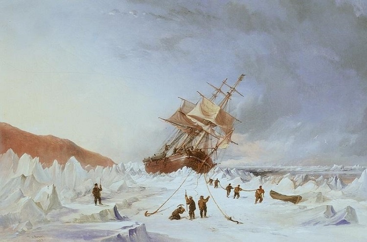 Картина «Помощь во льдах», Томас Сьюэлл Робинс, 1853 год