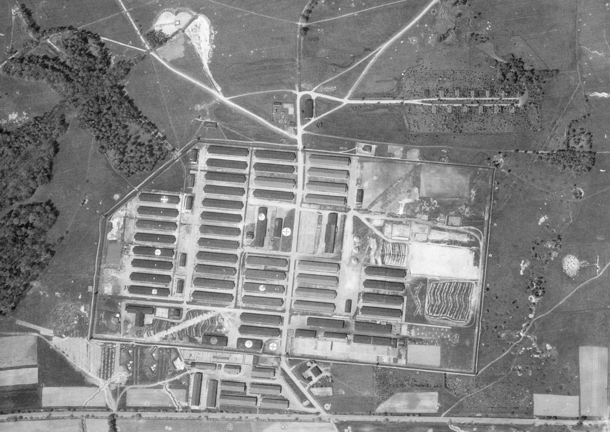 Шталаг VIII-А с высоты в 1945 году.